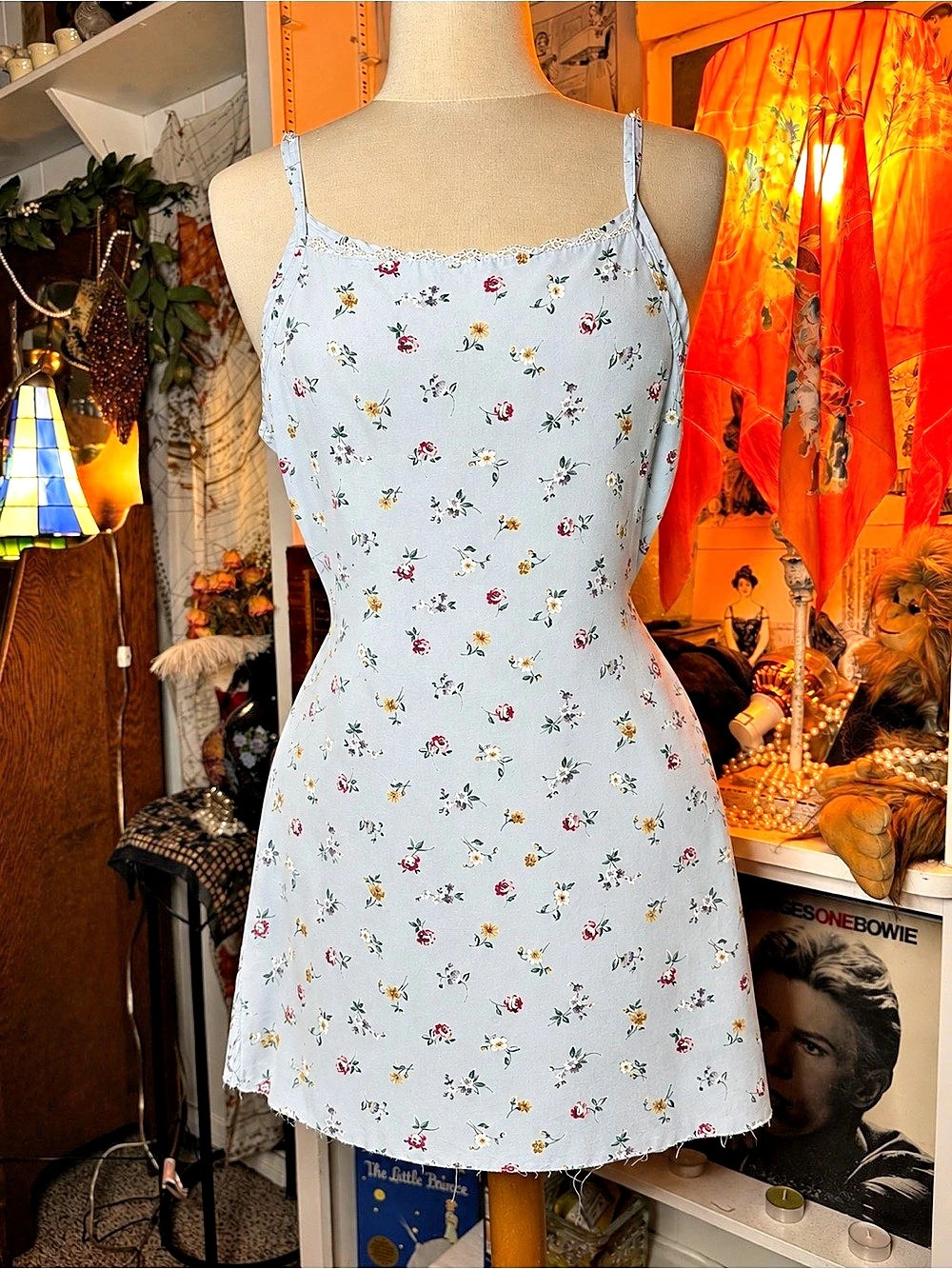 J.Crew Floral Mini Dress in Blue & White Size 6